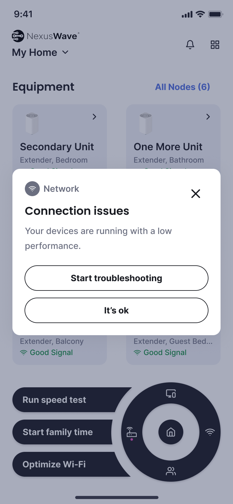 Outage & Connection Issue Alert State